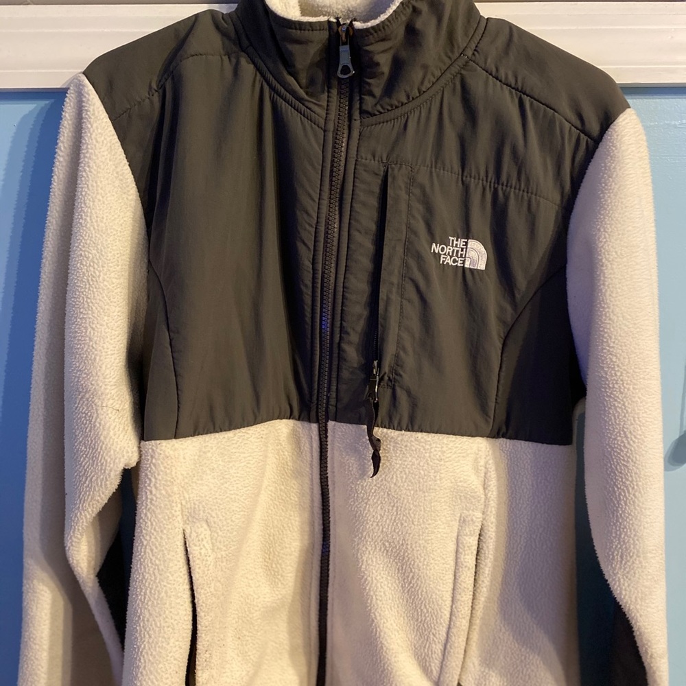 White North face jacket